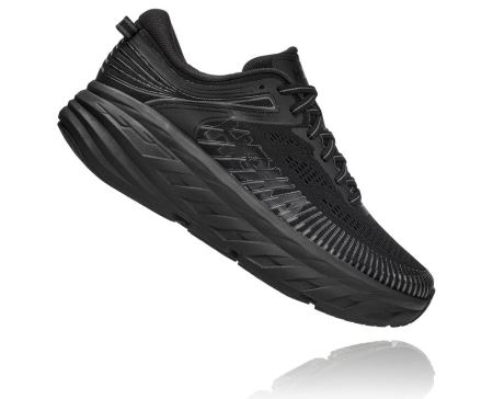 Hoka One One Bondi 7 - Sapatos Ortopédicos Mulher Pretas / Pretas | PT-TydRrSX